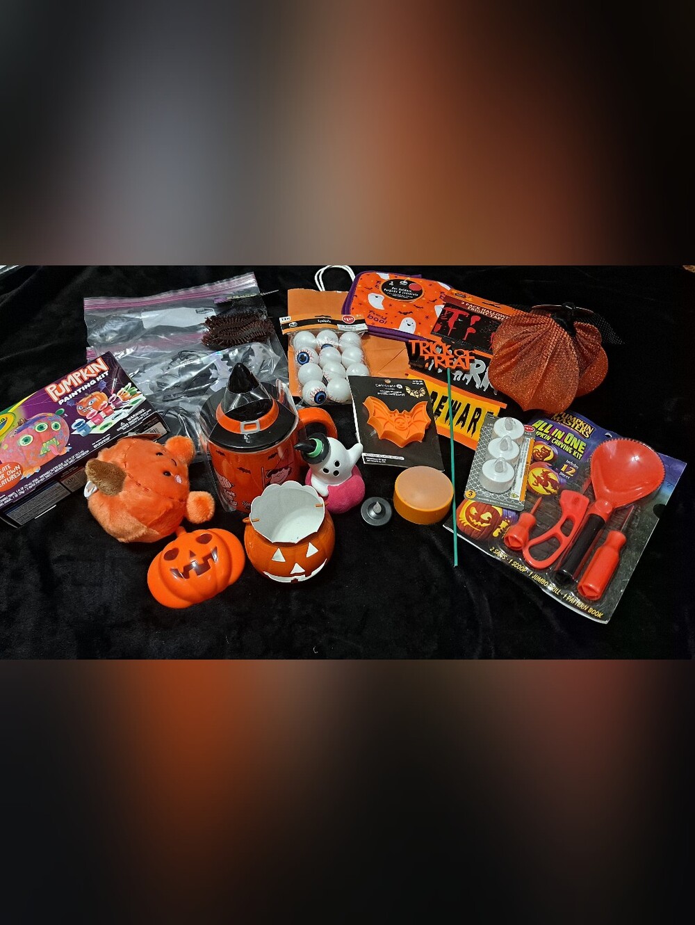 Halloween Pumpkin & Ghost Party Decor Set - Orange